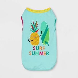 Dog and Cat 'Surf Summer' Tank Top Small Nwt